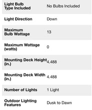 Load image into Gallery viewer, Exterior 1 light