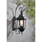 Load image into Gallery viewer, Estate Black Outdoor Wall-Mount Lantern Sconce