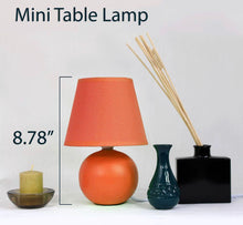 Load image into Gallery viewer, Orange Mini Ceramic- Lamp