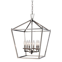 Load image into Gallery viewer, Weyburn 6-Light Polished Chrome Caged Chandelier