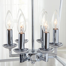 Load image into Gallery viewer, Weyburn 6-Light Polished Chrome Caged Chandelier